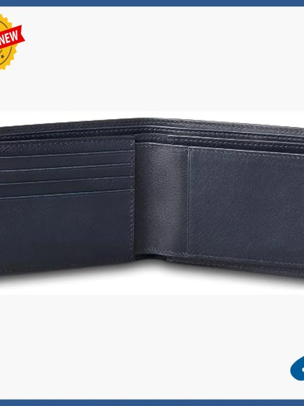 Slim Bifold Wallet with RFID Protection and Removable ID Case